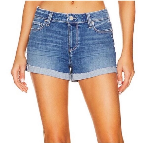 paige shorts Womens size 32 jimmy denim color woods Blue Cotton blend new - Picture 1 of 16